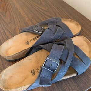 Birkenstock Lugano sandals- lightly used almost new condition.
Women/men
